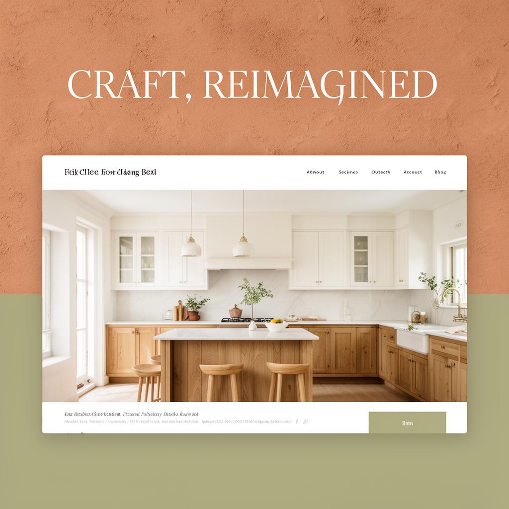 Home Remodeling website mockup